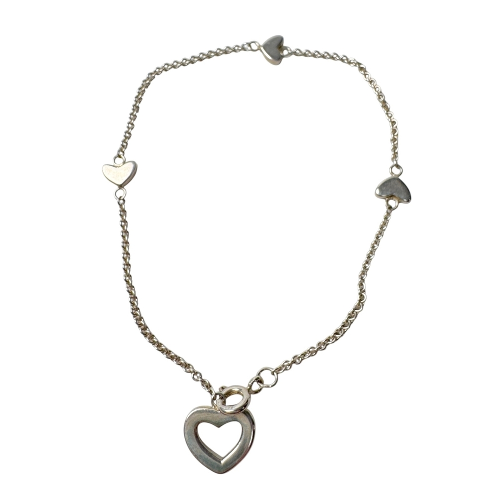 Tiffany & Co. Heart Bracelet, 925 Sterling Silver, Women's